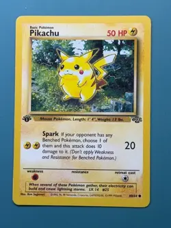 Pikachu 1st Edition Jungle Set 1999 Pokemon TCG Non Holo # 60/64 - Image 1