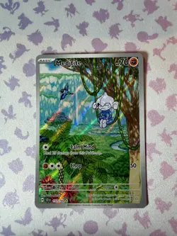 Meditite - 153/142 - Stellar Crown - Pokemon TCG Card NM Illustration Rare IR - Image 2