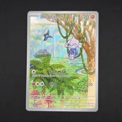 Pokemon TCG Card Meditite 153/142 Stellar Crown Illustration Rare - NM - Image 1