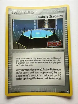 Pokemon TCG Drake’s Stadium 72/108 Power Keepers Reverse Holo NM - Image 1