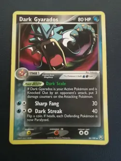 Pokemon Card Dark Gyarados 36/109 EX Team Rocket Returns Uncommon - Image 1