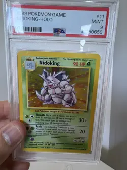 1999 Pokemon Base Set Nidoking Holo Rare #11/102 PSA 9 Mint WOTC - Image 2