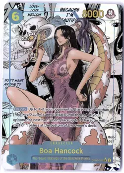 ULTRA RARE MANGA ALT ART LOW POP CUSTOM ONE PIECE!!! Boa Hancock HOLOFOIL - Image 1