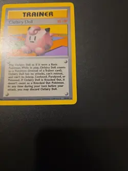Pokemon TCG Clefairy Doll Base Set Rare Card 70/102 Trainer - Image 4