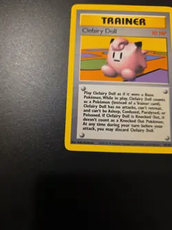 Pokemon TCG Clefairy Doll Base Set Rare Card 70/102 Trainer - Image 5