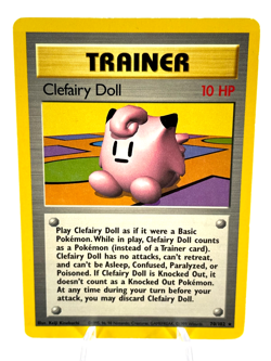 Clefairy Doll 70/102 - Base Set - Rare Trainer - Pokemon - LP - Image 1