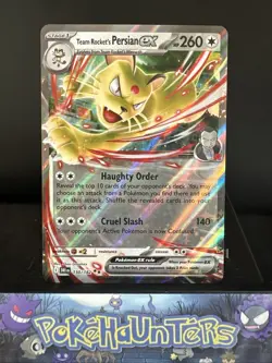 Pokemon Card Team Rocket's Persian EX 150/182 Destined Rivals Double Rare NM - Image 1