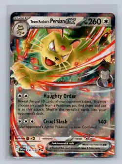 Team Rocket's Persian ex 150/182 SV10: Destined Rivals Double Rare Pokemon NM - Image 1