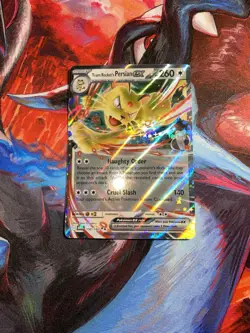 Pokemon Team Rocket's Persian ex 150/182 Destined Rivals Holo Double Rare NM - Image 1