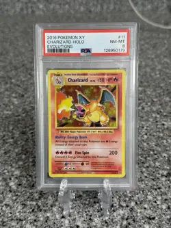 2016 Pokemon XY Evolutions Charizard Holo #11/108 PSA 8 - Image 1