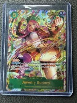 One Piece CCG Jewelry Bonney OP12-118 Sec Alt Art Legacy of the Master English - Image 1