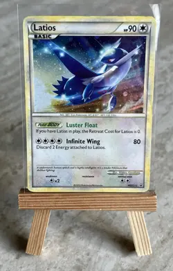 Pokemon TCG *1.5 SWIRL* Latios HGSS11 Black Star Promo (Cosmos Holo) -English MP - Image 1