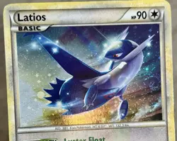 Pokemon TCG *1.5 SWIRL* Latios HGSS11 Black Star Promo (Cosmos Holo) -English MP - Image 4