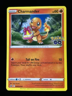 Pokemon TCG Charmander SWSH232 Holo Black Star Promo - Image 1