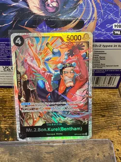 Mr.2.Bon.Kurei (Bentham) OP14-091 SR The Azure Sea's Seven One Piece Card TCG - Image 1