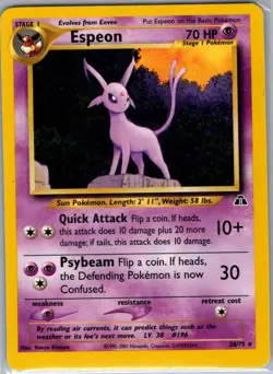 Espeon 20/75 Non Holo Neo Discovery - Pokemon Card - NM - Image 1