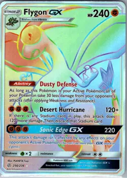 Flygon GX (Secret) 256/236 SM - Cosmic Eclipse - Pokemon Card - NM - Image 1