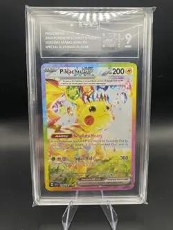 Pokemon Pikachu ex Surging Sparks Special Illustration Rare #238 TAG 9 - Image 1