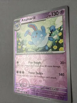 Pokemon TCG * SV Temporal Force * 65/162 Azumarill REVERSE HOLO Common FRESH PK - Image 2