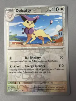 Pokemon TCG * SV Temporal Force * 131/162 Delcatty REVERSE HOLO Uncommon * NM - Image 1