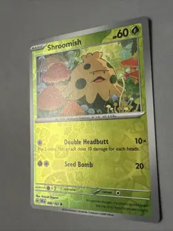 Pokemon TCG * SV Temporal Force * 6/162 Shroomish REVERSE HOLO Common * FRESH PK - Image 2