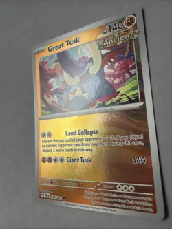 Pokemon TCG * SV Temporal Force * 97/162 Great Tusk REVERSE HOLO Uncommon * NM - Image 2