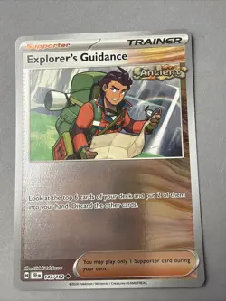 Pokemon TCG * SV Temporal Force * 147/162 Explorer's Guidance REVERSE HOLO - Image 1