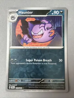 Pokemon TCG * SV Temporal Force * 103/162 Haunter REVERSE HOLO Common * FRESH PK - Image 1