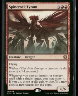 MTG Lorwyn Eclipsed Spinerock Tyrant 0159 - Image 1