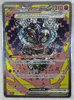 Pokemon TCG Cornerstone Mask Ogerpon ex 160/131 Sv: Prismatic Evolutions NM - Image 1