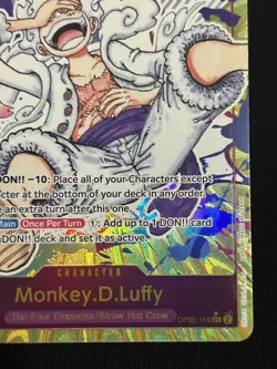 OP05-119 Monkey D. Luffy SEC Alt Art / Awakening of The New Era GEAR 5 NM - Image 4