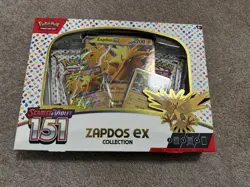 Pokemon TCG Scarlet & Violet 151 Zapdos Ex Collection |BRAND NEW SEALED Pokemon - Image 1