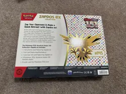 Pokemon TCG Scarlet & Violet 151 Zapdos Ex Collection |BRAND NEW SEALED Pokemon - Image 2