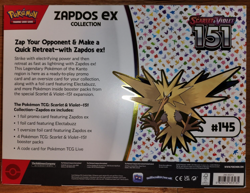 Pokemon TCG Scarlet & Violet 151 Zapdos Ex Collection |BRAND NEW SEALED Pokemon - Image 2
