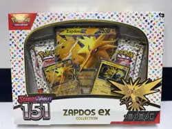 Pokemon TCG Scarlet & Violet 151 Zapdos Ex Collection |BRAND NEW - Image 1