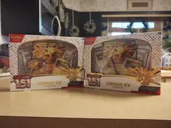 Pokemon TCG Scarlet & Violet 151 Zapdos EX Collection Box Sealed 2 TOTAL!!! - Image 1