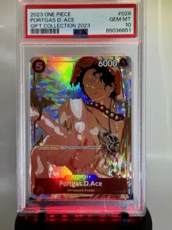2023 One Piece Portgas D. Ace PSA 10 GEM MINT | Gift Collection Alt Art #028 - Image 2