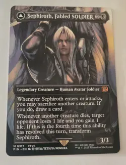 Sephiroth, Fabled SOLDIER (0317) (Borderless) Final Fantasy Regular - Image 1