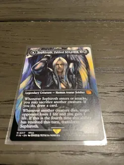 Sephiroth, Fabled SOLDIER (0317) (Borderless) Final Fantasy Regular (NON FOIL) - Image 1