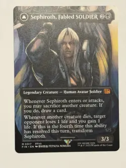 Sephiroth, Fabled SOLDIER (0317) (Borderless) Final Fantasy Regular - Near Mint - Image 1