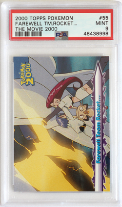 2000 Topps Pokemon The Movie 2000 #55 Farewell Team Rocket... PSA 9 Card MINT! - Image 1