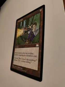 1997 Magic the Gathering Weatherlight Null Rod Rare Artifact Card - Image 3