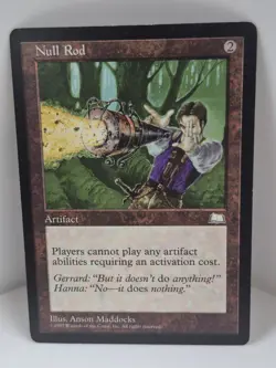 Null Rod Weatherlight PLD (Rare Reserved List MTG Magic Card) TCG VTG - Image 1