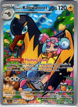 Iono's Kilowattrel 163/159 SV09: Journey Together - Pokemon Card - NM - Image 1