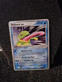 Politoed Ex 107/115 Holo Swirl Unseen Forces Pokemon Card - Image 3