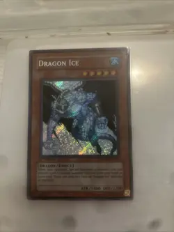 YUGIOH DRAGON ICE SECRET RARE 1ST EDITION GLAS-EN084 NM+/MINT - Image 1