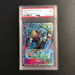 One Piece OP07-500 Years in the Future OP07-064 SR Sanji Alt Art PSA 9 - Image 1