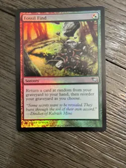 Magic The Gathering Fossil Find Foil Shadowmoor #206 NM - Image 1