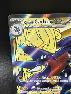 Cynthia's Garchomp ex 215/182 SV10: Destined Rivals - Pokemon Card - NM Holo - Image 2