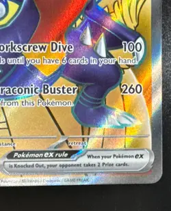 Cynthia's Garchomp ex 215/182 SV10: Destined Rivals - Pokemon Card - NM Holo - Image 4